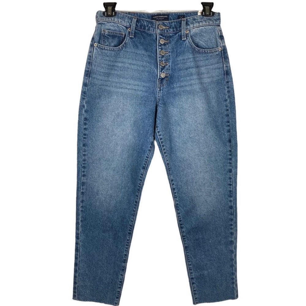 Lucky Brand High Rise Mom Jean Drew Button Fly Womens SIze 8/29 NEW W/tag